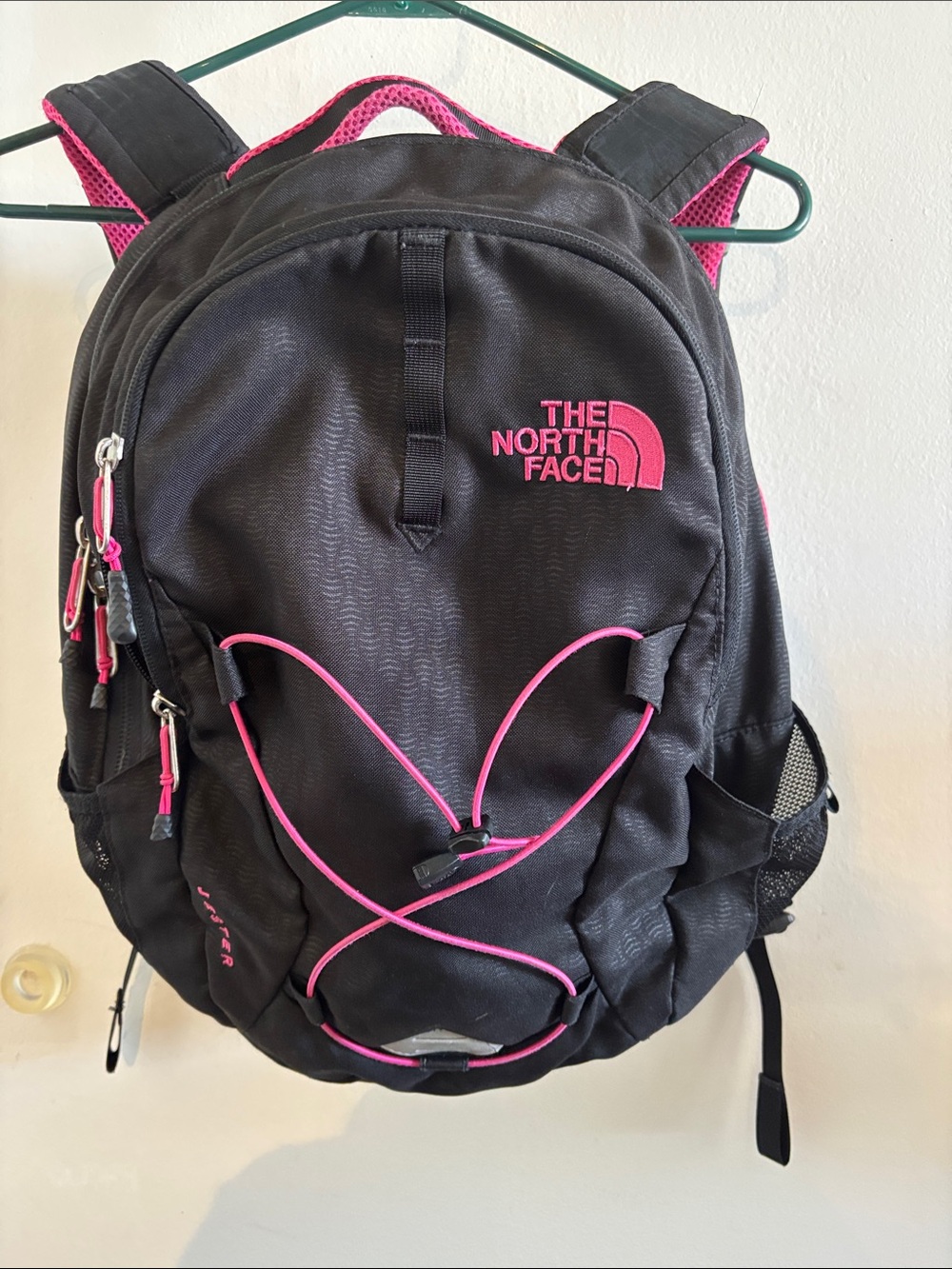 The North Face Black and pink jester Backpack